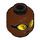 LEGO Reddish Brown Bumblebee Minifigure Head (Recessed Solid Stud) (3626 / 66417)