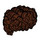 LEGO Reddish Brown Bushy Hair (80911)