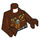 LEGO Reddish Brown Cannibal 1 Torso (973 / 76382)