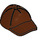 LEGO Reddish Brown Cap with Short Curved Bill with Hole on Top (11303)