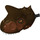 LEGO Reddish Brown Carnotaurus Head (80632)