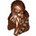 LEGO Reddish Brown Chewbacca Head with Black Nose (30483 / 83929)