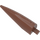 LEGO Reddish Brown Claw 1 x 4 x 1 with Shaft (11089)