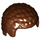 LEGO Reddish Brown Coiled Hair (21778)