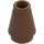 LEGO Reddish Brown Cone 1 x 1 with Top Groove (28701 / 59900)