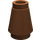 LEGO Brun rougeâtre Cône 1 x 1 avec une rainure sur le dessus (28701 / 59900)