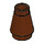 LEGO Brun rougeâtre Cône 1 x 1 avec une rainure sur le dessus (28701 / 59900)