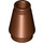 LEGO Reddish Brown Cone 1 x 1 with Top Groove (28701 / 59900)