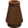 LEGO Roodachtig Bruin Kegel 1 x 1 zonder Top groef (4589 / 6188)