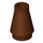 LEGO Reddish Brown Cone 1 x 1 without Top Groove (4589 / 6188)