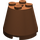 LEGO Rötlich-braun Kegel 3 x 3 x 2 mit Achse Loch (6233 / 45176)