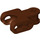 LEGO Reddish Brown Connector 2 x 3 with Ball Socket and Smooth Sides and Rounded Edges (93571)