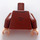 LEGO Rötlich-braun Cosmo Kramer Minifig Torso (973 / 76382)