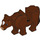LEGO Reddish Brown Cow with White Patch on Head (64452 / 64646)