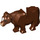 LEGO Reddish Brown Cow with White Patch on Head (64452 / 64646)