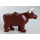 LEGO Rödaktig Brun Cow with White Patch on Head and Horns