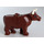 LEGO Brun rougeâtre Cow avec blanc Patch sur Diriger et Horns