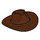 LEGO Reddish Brown Cowboy Hat with Wide Brim (13565)