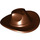 LEGO Reddish Brown Cowboy Hat with Wide Brim (13565)