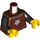 LEGO Rödaktig Brun Bedragare Minifigur Kropp (973 / 76382)