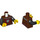 LEGO Reddish Brown Crook Minifig Torso (973 / 76382)