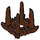 LEGO Reddish Brown Crown with 4 Spikes (18165)