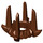 LEGO Reddish Brown Crown with 4 Spikes (18165)