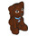 LEGO Reddish Brown Dog with Star Collar (27986 / 31552)