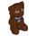 LEGO Roodachtig Bruin Hond met Star Collar (27986 / 31552)