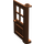 LEGO Brun rougeâtre Porte 1 x 4 x 5 avec 4 Panes avec 2 points sur le pivot (3861)