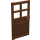 LEGO Rötlich-braun Tür 1 x 4 x 6 mit 4 Panes und Stud Griff (60623)