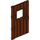 LEGO Reddish Brown Door 1 x 4 x 6 with Window and Wood Structure (5466 / 7102)