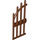 LEGO Roodachtig bruin Deur 1 x 4 x 9 Arched Gate met Bars (42448)