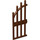 LEGO Roodachtig Bruin Deur 1 x 4 x 9 Arched Gate met Bars (42448)