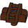 LEGO Reddish Brown Double Scabbard with Bar (15725 / 19141)