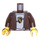 LEGO Reddish Brown Driver with Porsche Shirt Minifig Torso (973 / 76382)