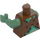 LEGO Červenohnědá Drowned Zombie Minifigurka Trup (973 / 76382)