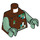 LEGO Reddish Brown Drowned Zombie Minifig Torso (973 / 76382)