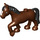 LEGO Reddish Brown Duplo Horse with Black Mane (57892 / 89688)