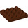 LEGO Brun rougeâtre Duplo assiette 4 x 4 (14721)