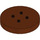 LEGO Reddish Brown Duplo Plate 4 x 4 Round (15516)