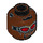 LEGO Reddish Brown Falcon Minifigure Head (Recessed Solid Stud) (3626 / 26147)