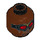 LEGO Reddish Brown Falcon Minifigure Head (Recessed Solid Stud) (3626 / 38208)