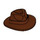 LEGO Reddish Brown Fedora Hat (61506 / 88410)