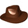 LEGO Reddish Brown Fedora Hat (61506 / 88410)