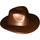 LEGO Reddish Brown Fedora Hat (61506 / 88410)