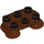 LEGO Reddish Brown Feet 2 x 3 x 0.7 (66859)