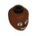 LEGO Reddish Brown Female Minidoll Head with Zac  Face (92198 / 103370)