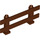 LEGO Reddish Brown Fence 1 x 8 x 2 (6079)