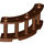 LEGO Reddish Brown Fence Spindled 4 x 4 x 2 Quarter Round with 3 Studs (21229)